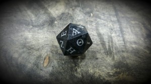 ancient stone d20 alpha side up