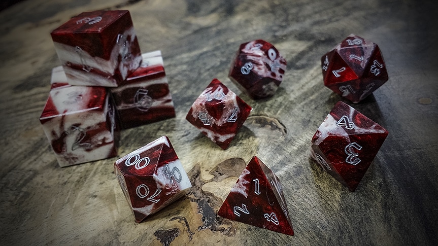 Gator Jawbone (Red Snapper) | Artisan Dice