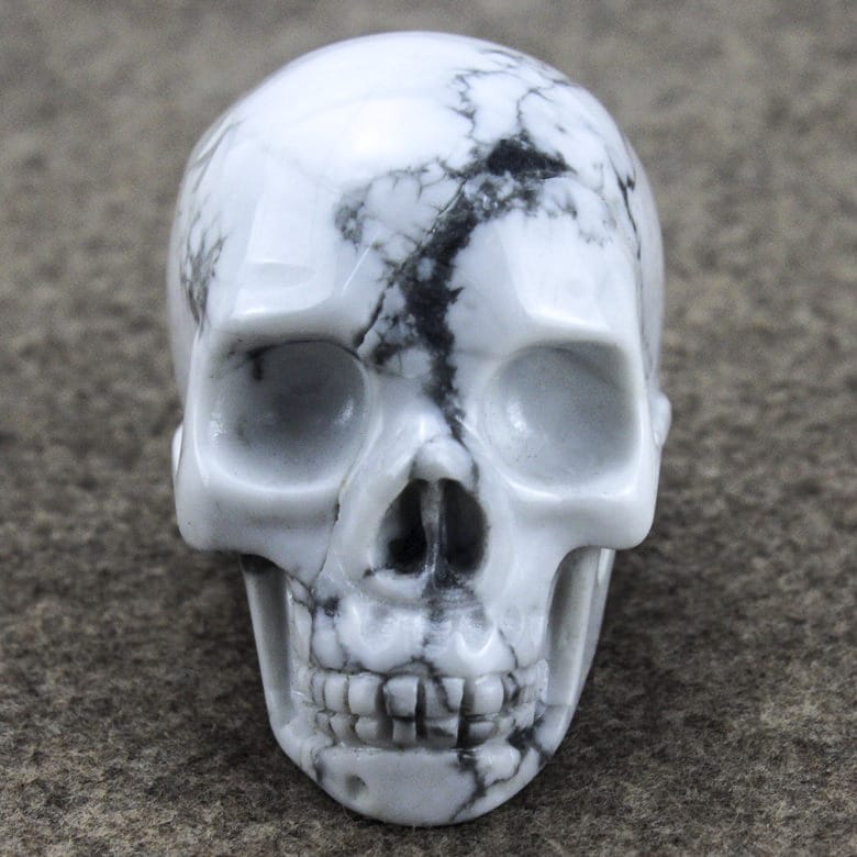 howlite dice inlaid with bronze