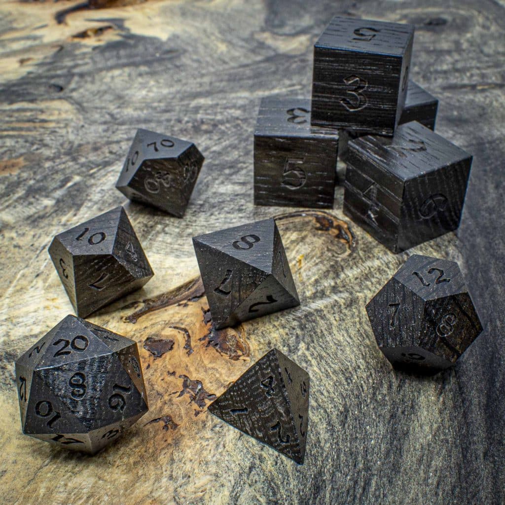 Ancient Bog Wood Artisan Dice