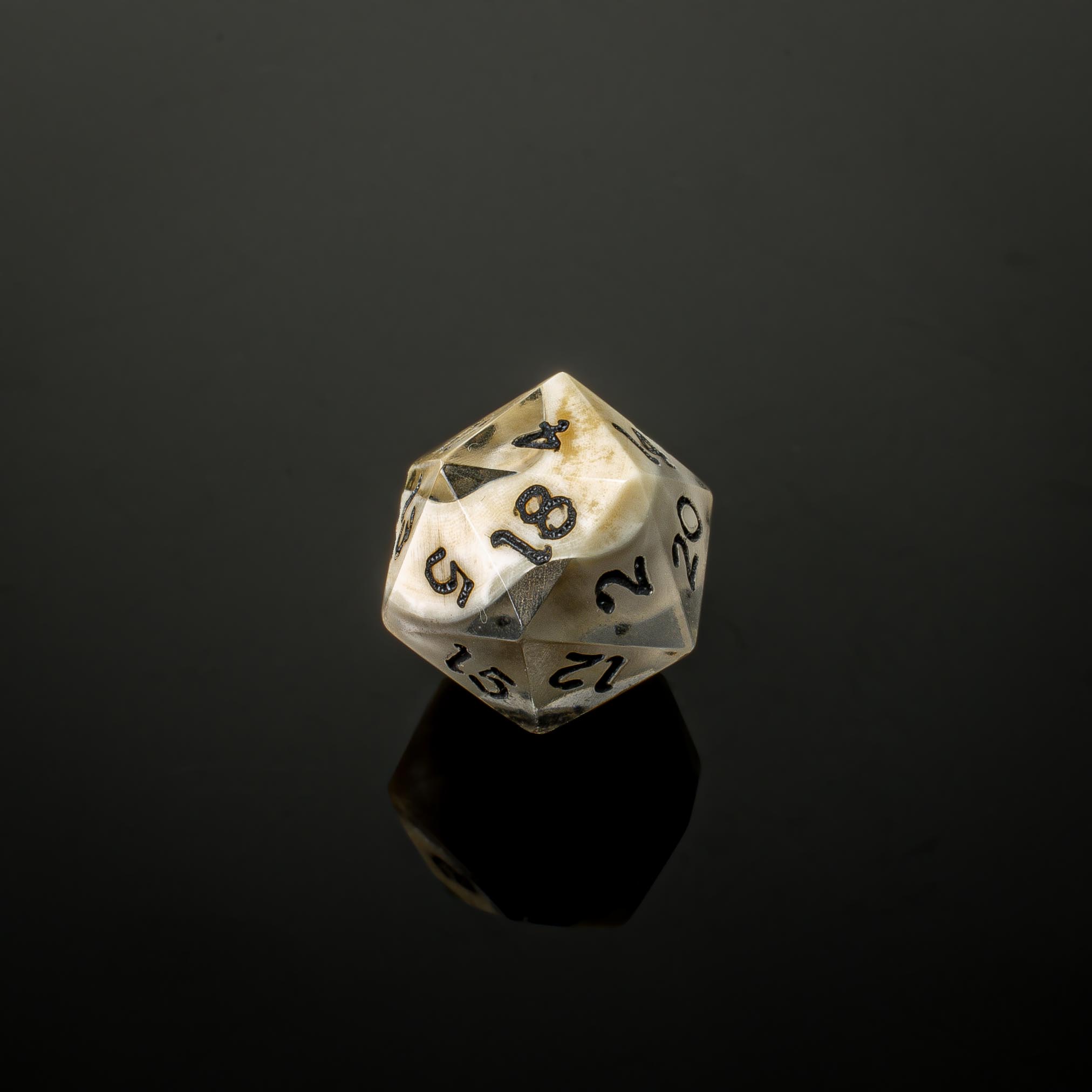 Wildebeest Bone Dice | Artisan Dice