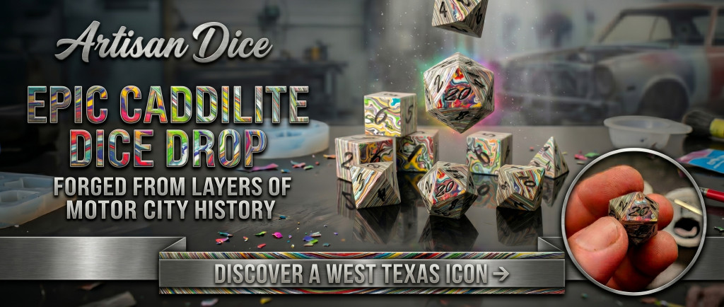 Caddilite Dice Front Page Banner